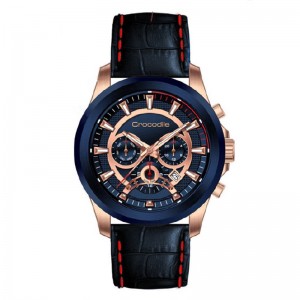 Crocodile CM-011D24C Rosegold Blue